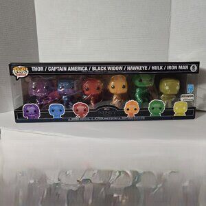Pop! Art Series - Marvel Infinity Saga - Avengers w/ Base (6 Pack) - Amazon Exc